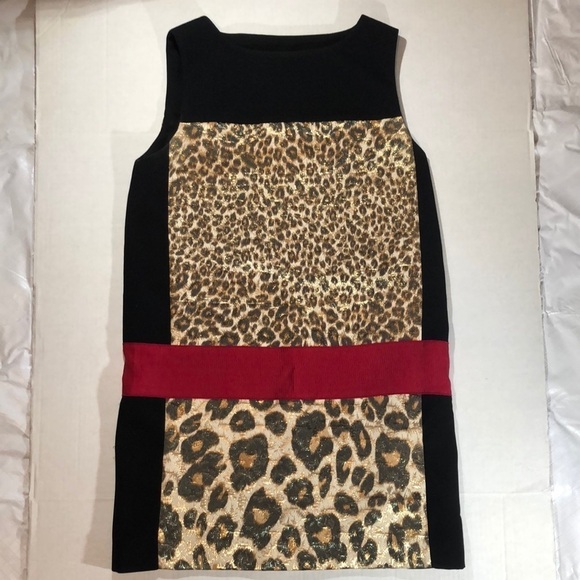 GAMBATTISTA VALLI Dresses & Skirts - GAMBATTISTA VALLI Stunning Leopard Print Block Dress Size S.